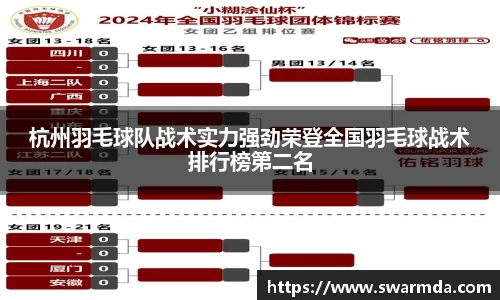 杭州羽毛球队战术实力强劲荣登全国羽毛球战术排行榜第二名